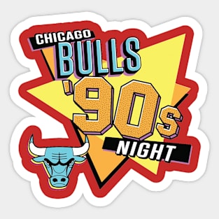 bulls 90s time Sticker